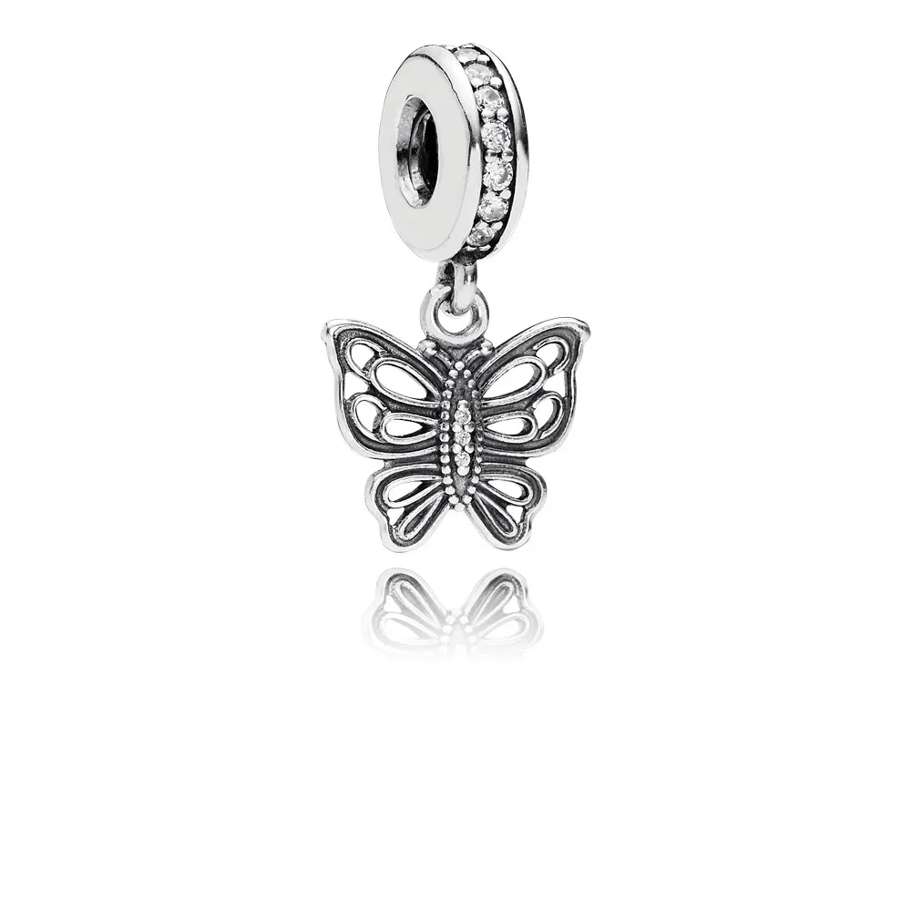 Pandora Vintage sommerfugl, hengende charm - 791255CZ