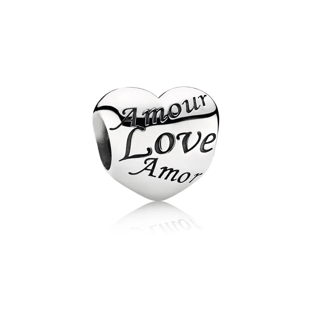 pandora words of love charm 791111