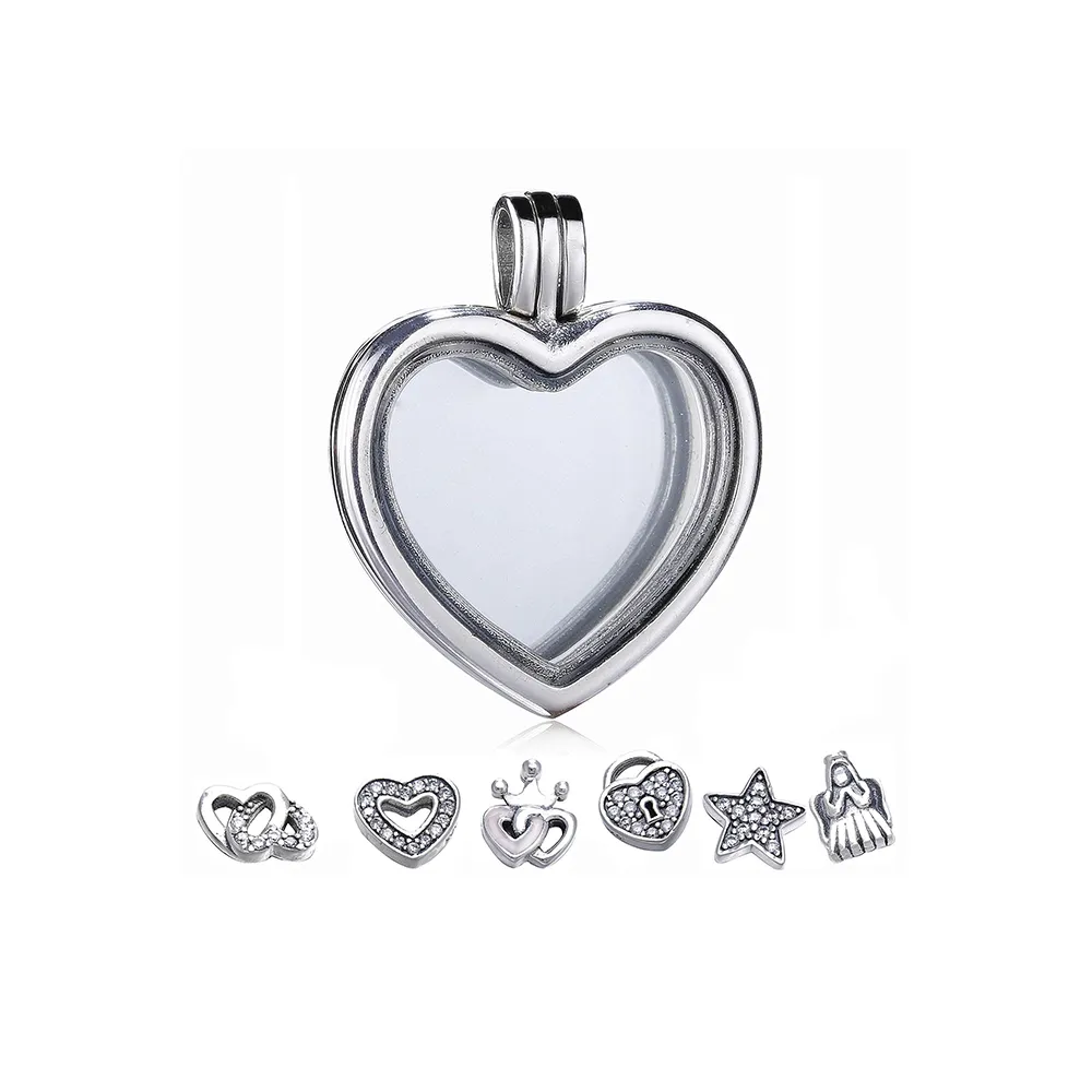 Pandora Floating Heart Locket Halskjede - PJ00262-1