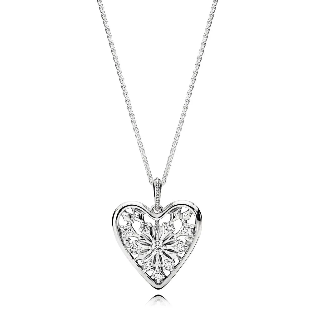 Pandora Heart of Winter Necklace - 396369CZ-80