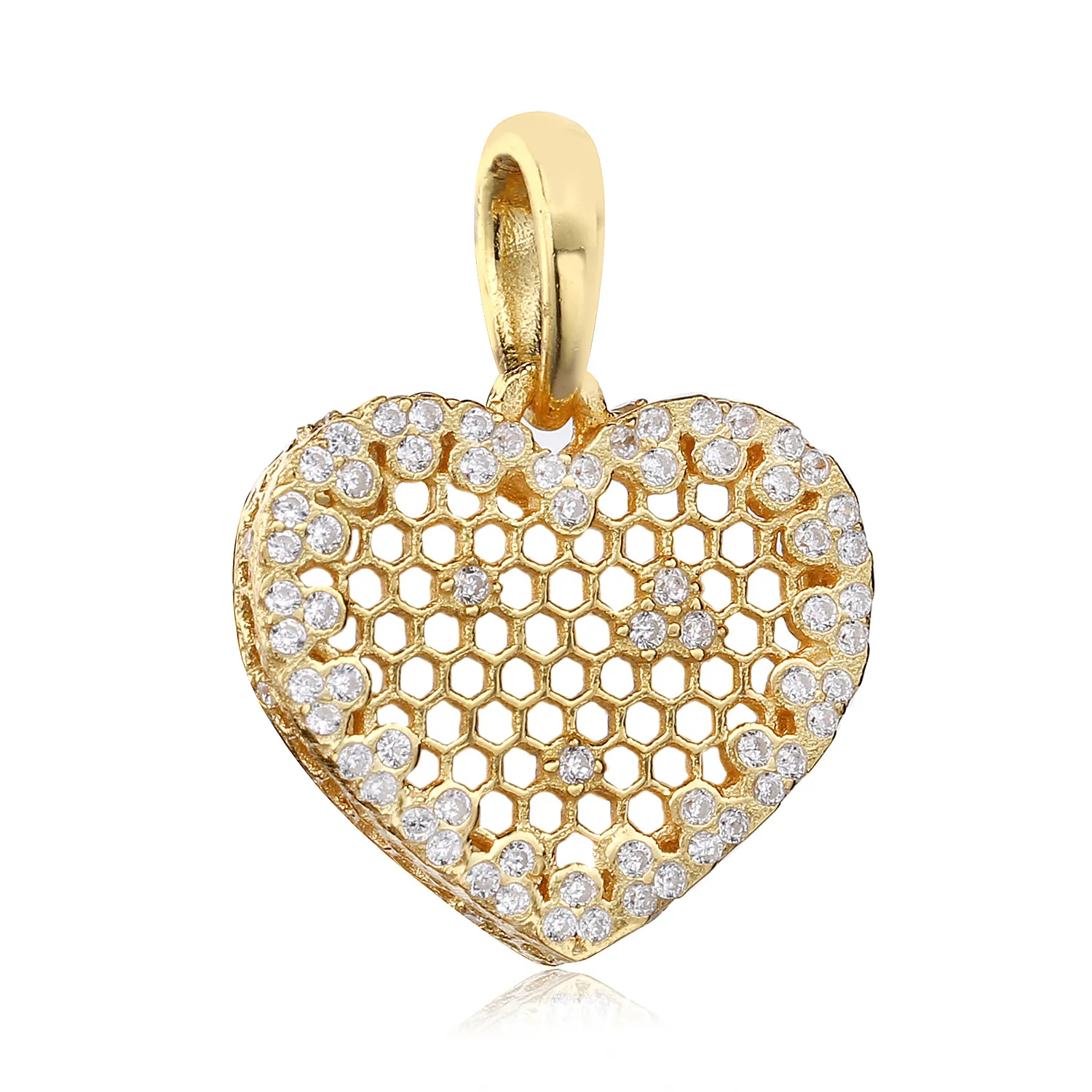 Honeycomb Lace Pendant, PANDORA Shine™ & Clear CZ - 367111CZ