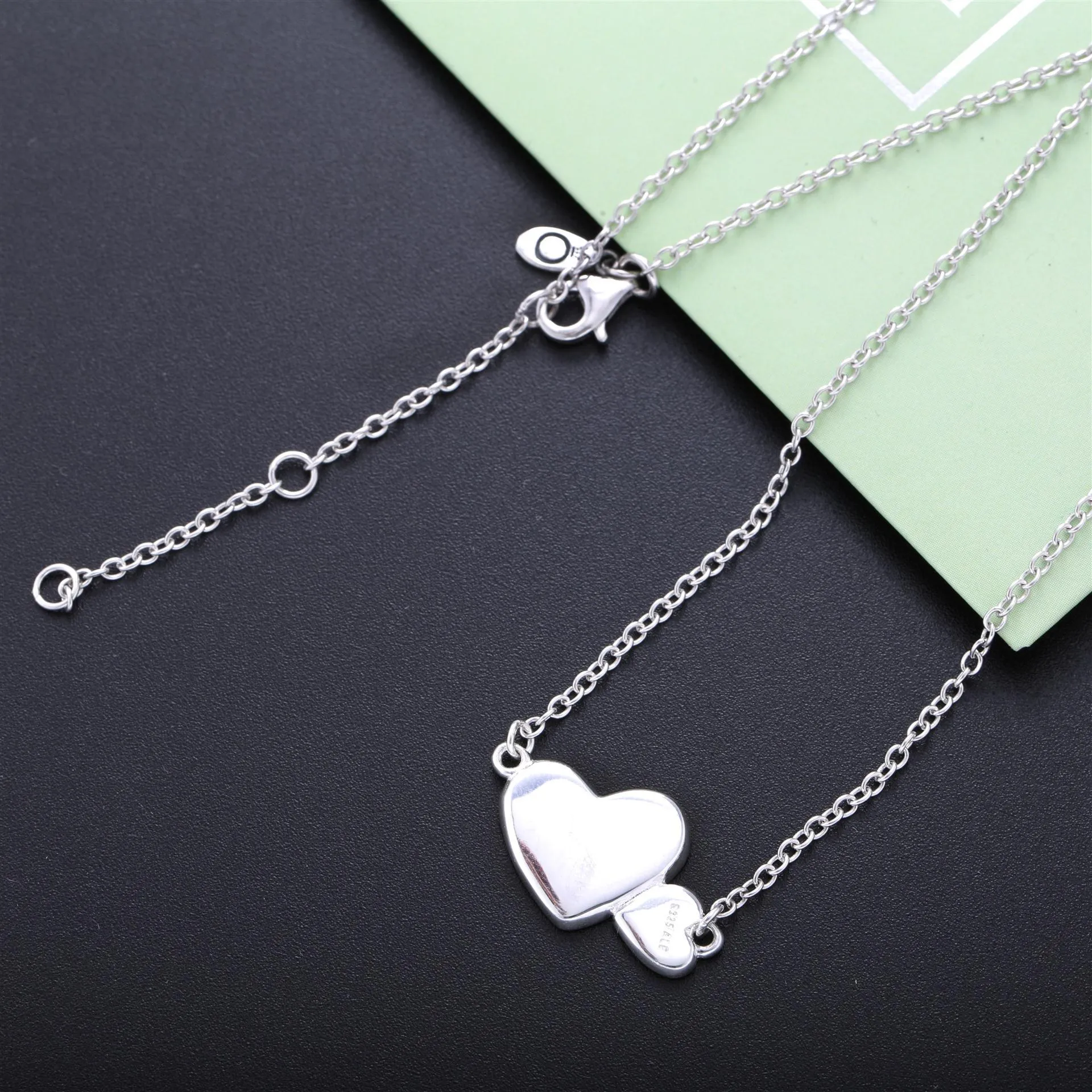 PANDORA Luminous Hearts Pendant Halskjede - 590521mop-45