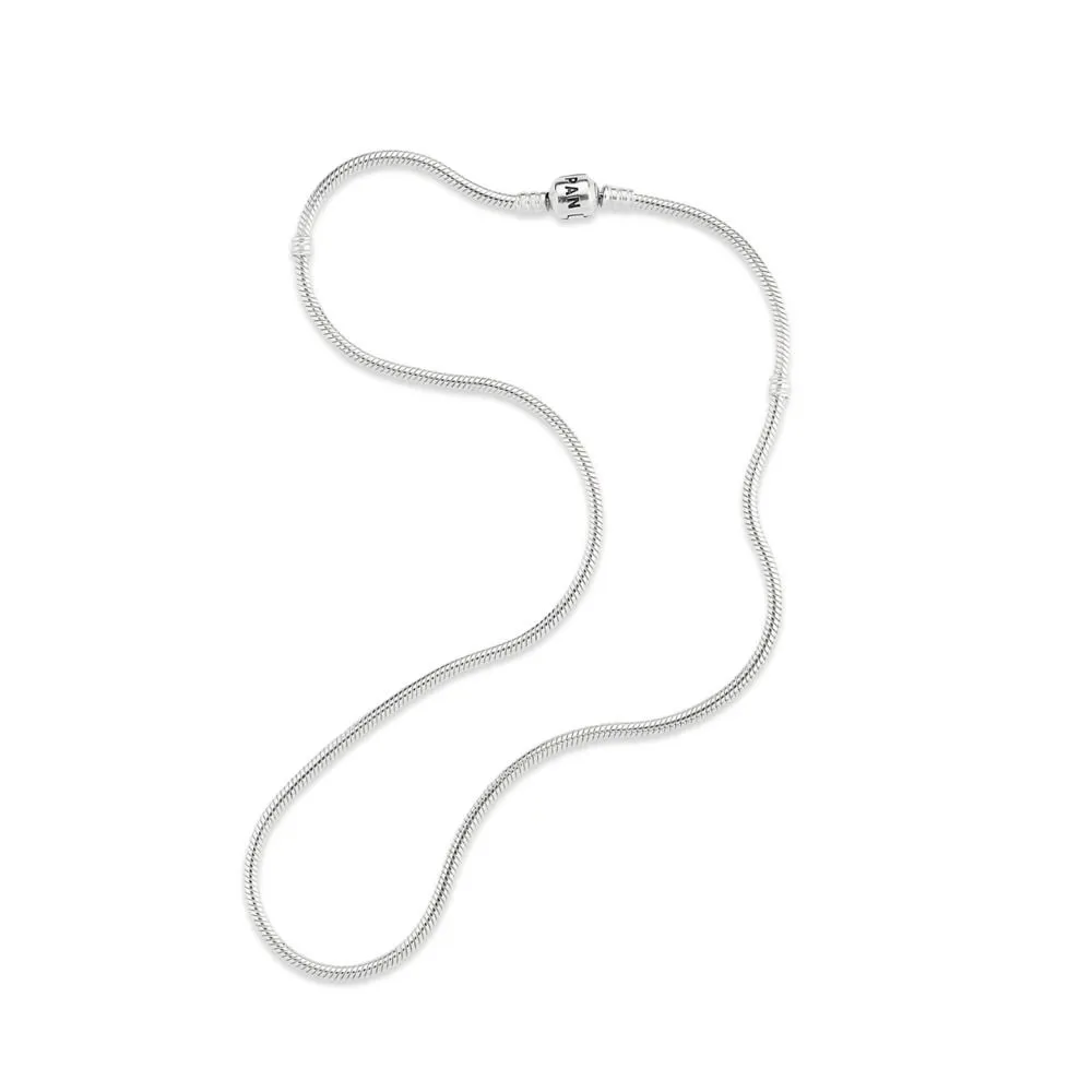 Pandora Moments Silver Clasp Necklace - 590703HV