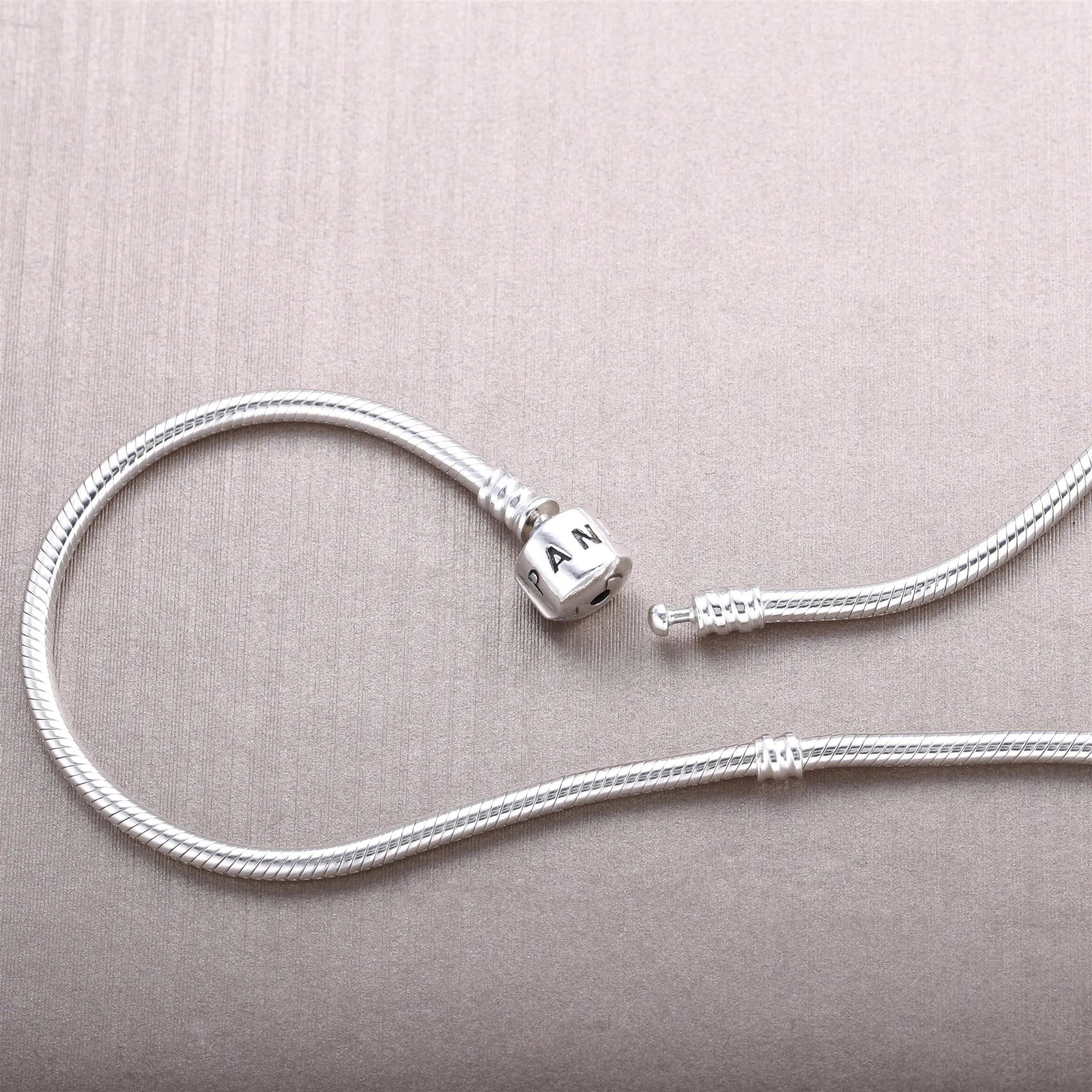 Pandora Moments Silver Clasp Necklace - 590703HV