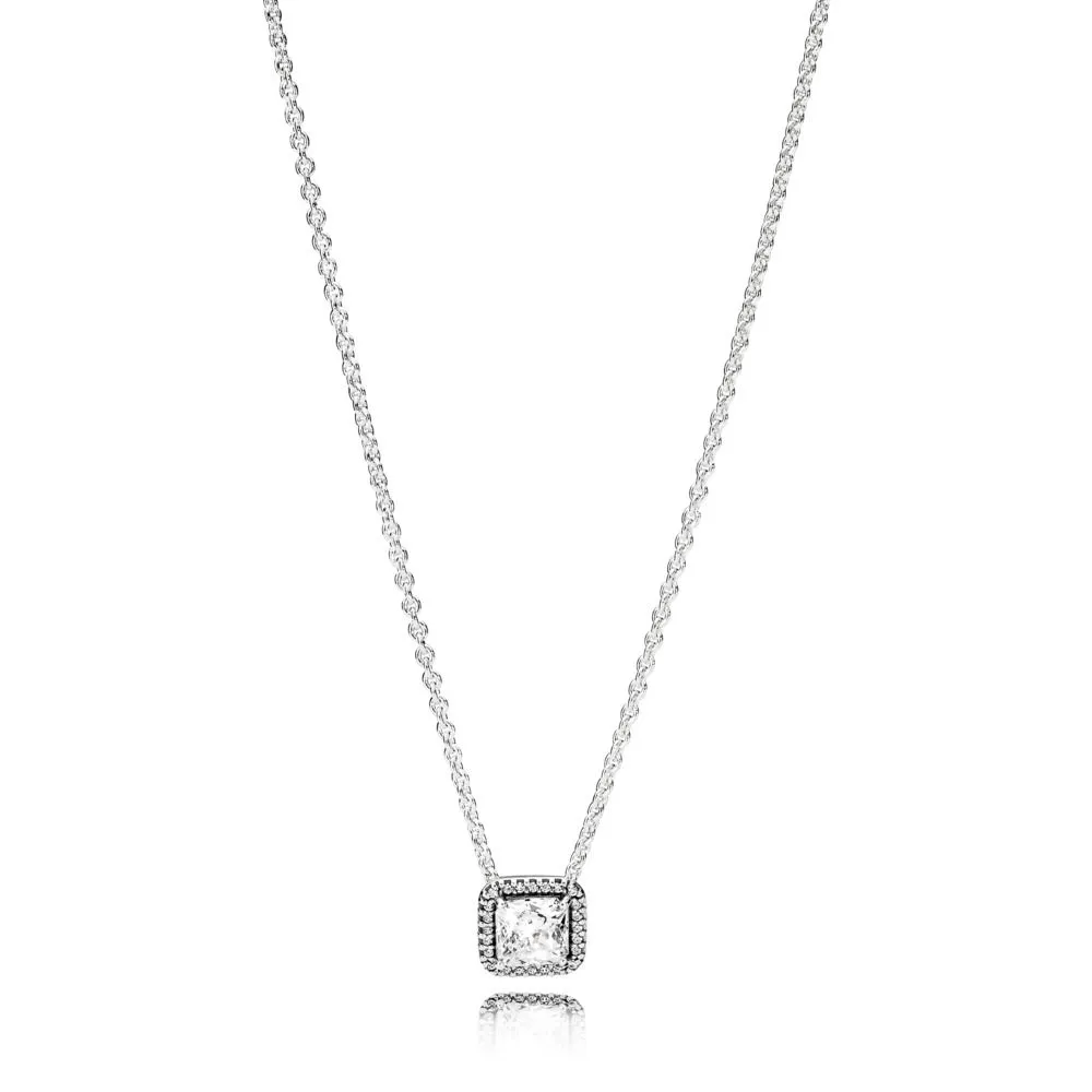 Pandora Silver necklace with clear cubic zirconia - 396241CZ-45