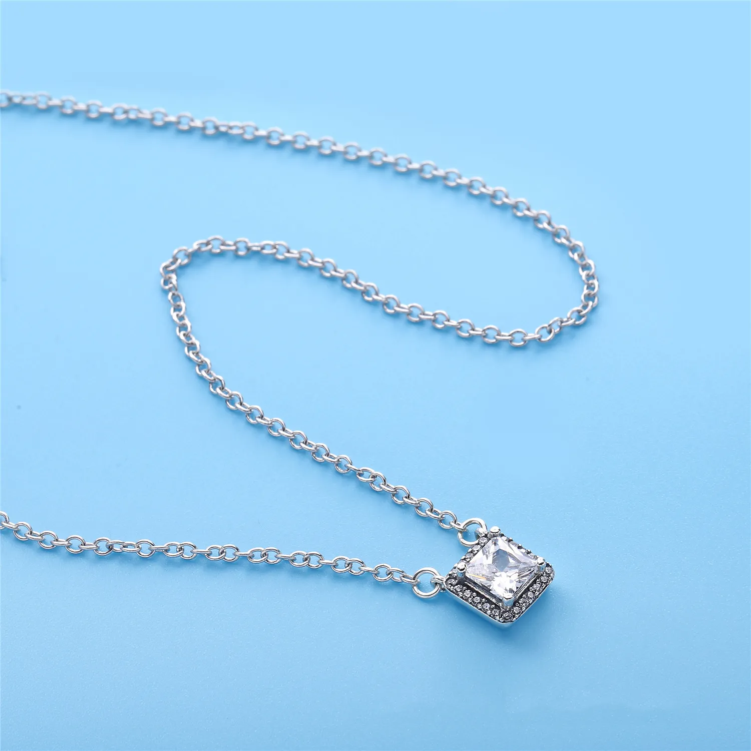 Pandora Silver necklace with clear cubic zirconia - 396241CZ-45