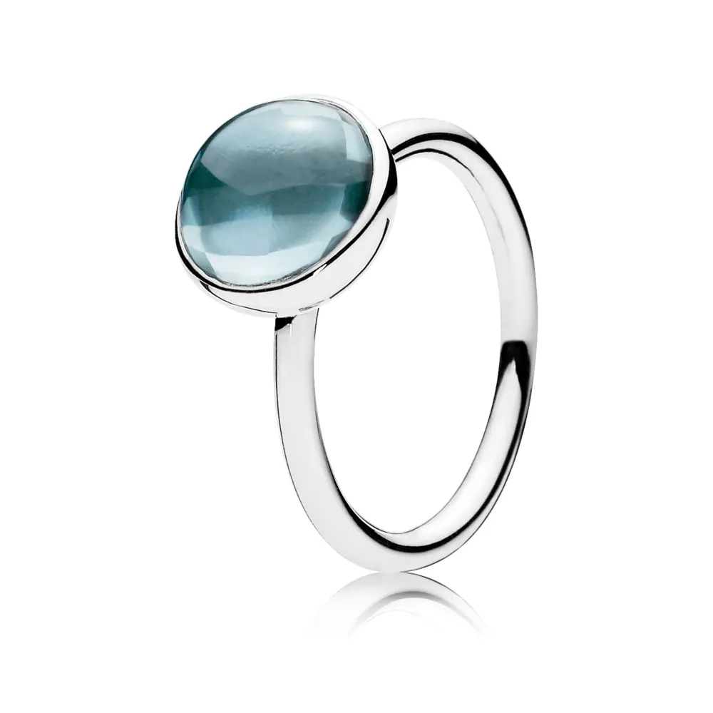 pandora aqua blue poetic droplet 190982nab