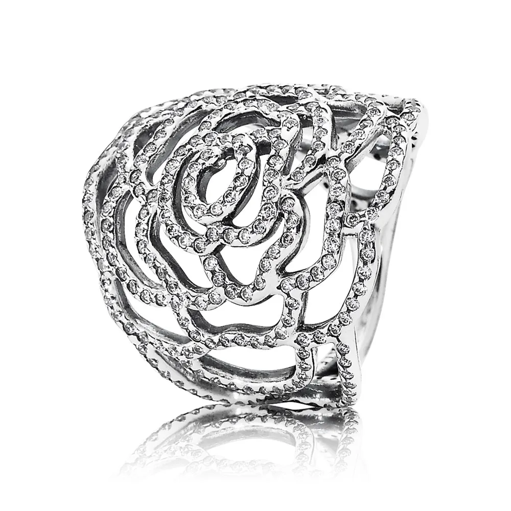 Pandora Blomstrende rose, ring - 190951CZ