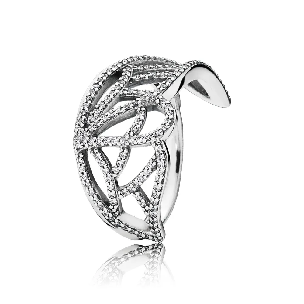 PANDORA Butterfly Wing Silver Ring With Cubic Zirconia - 190937CZ