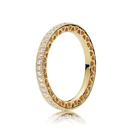 Pandora Gnister og Hjerter Ring - 167076CZ