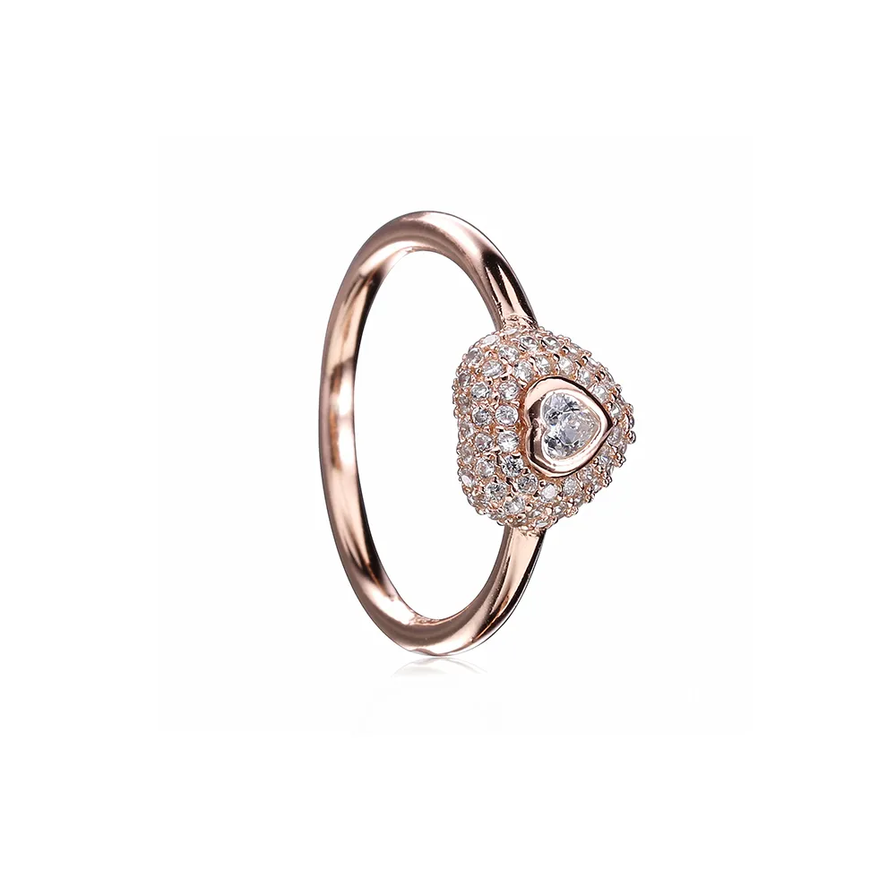 PANDORA Rose Gold Heart Ring - PY00134-1