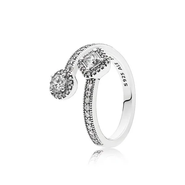 Pandora Open silver ring with clear cubic zirconia - 191031CZ