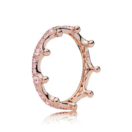 Pandora Rosa Funklende Krone Ring - 187087NPO