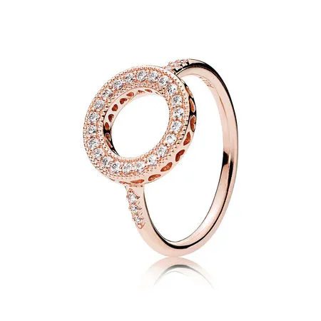 pandora rose ring with clear cubic zirconia 181039cz