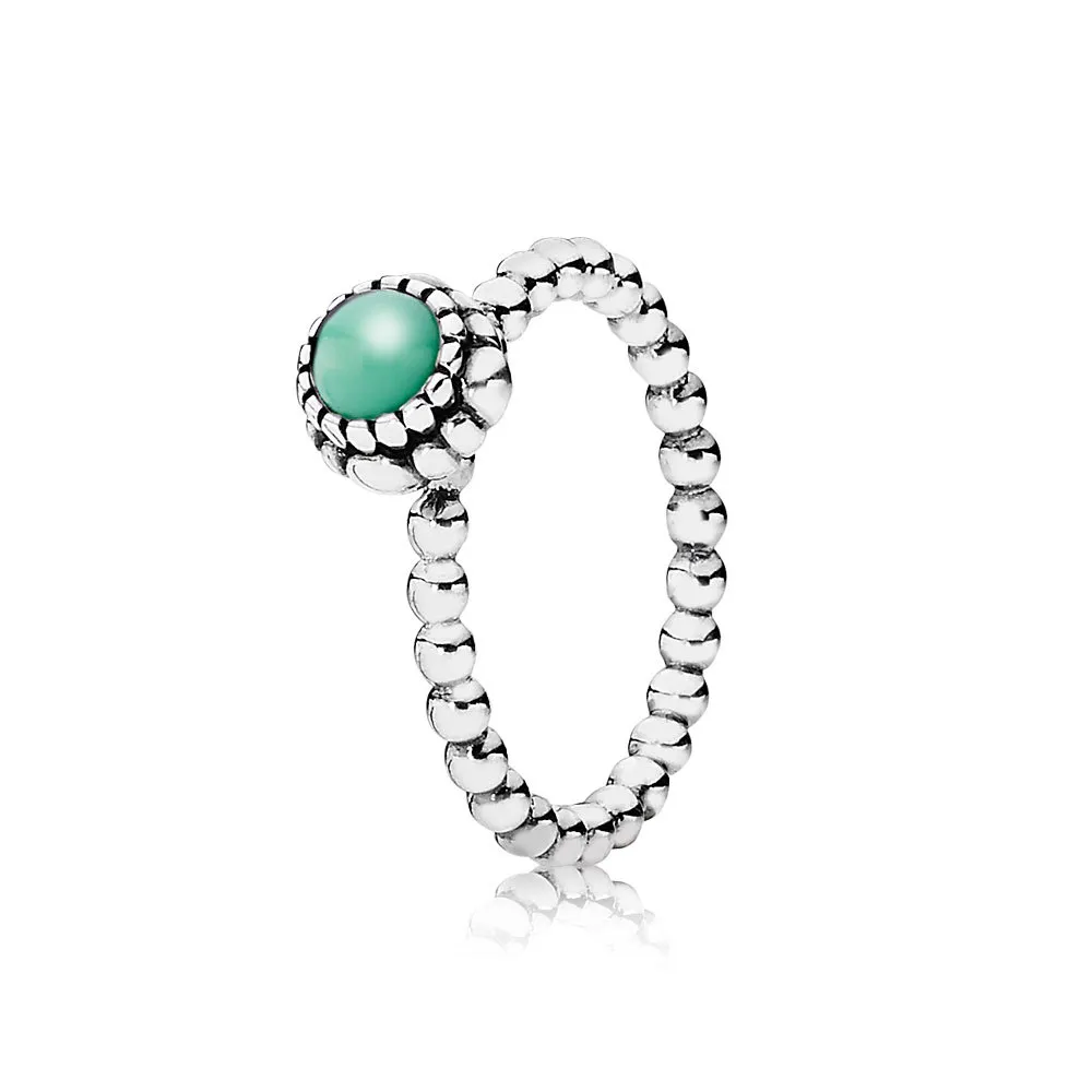 pandora silver ring birthstone may chrysoprase 190854ch