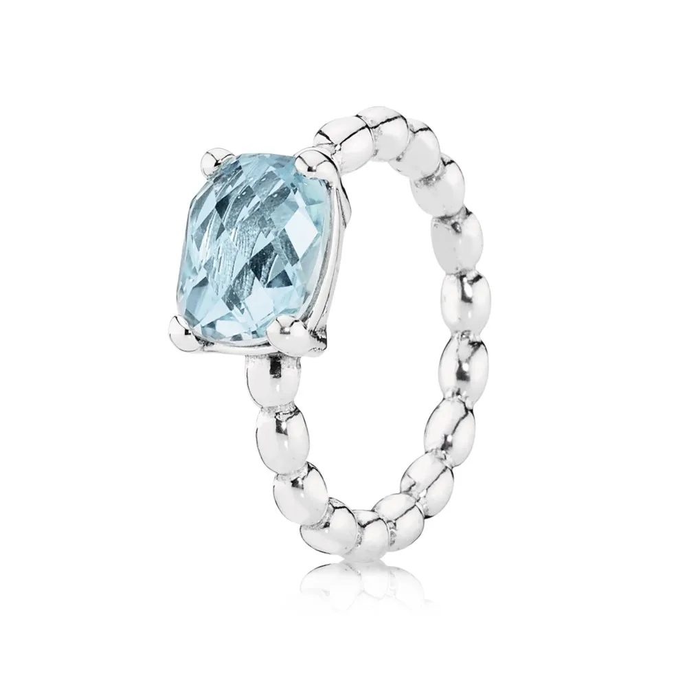 Pandora Silver ring with blue topaz - 190869BTP