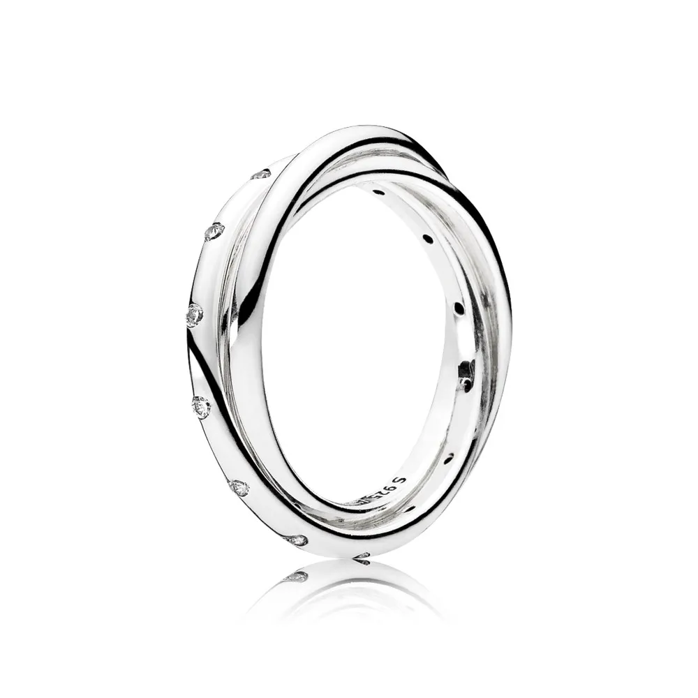 Pandora Silver ring with clear cubic zirconia - 191034CZ