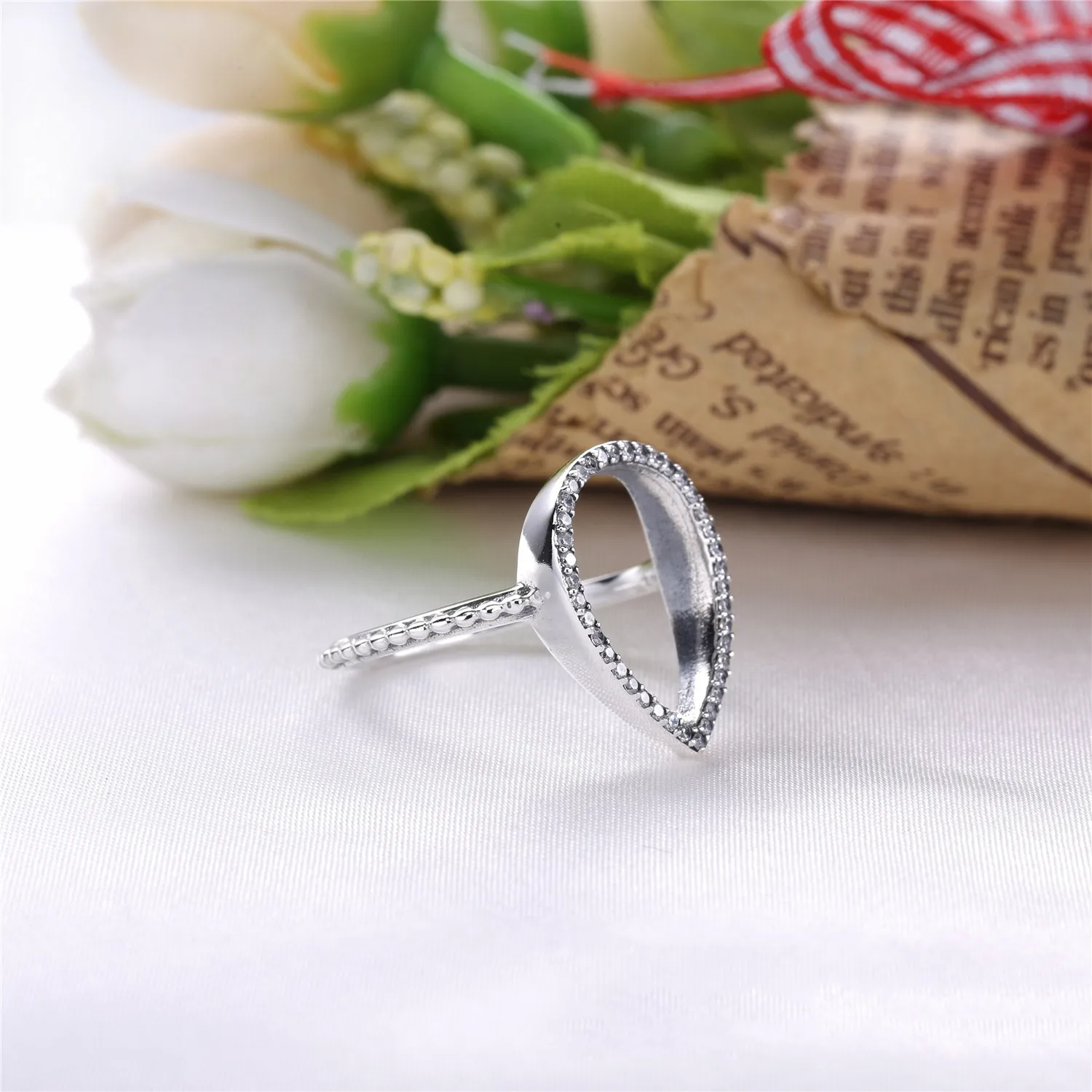 Pandora Silver ring with clear cubic zirconia - 196253CZ