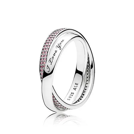 Pandora Silver ring with pink cubic zirconia - 196546PCZ