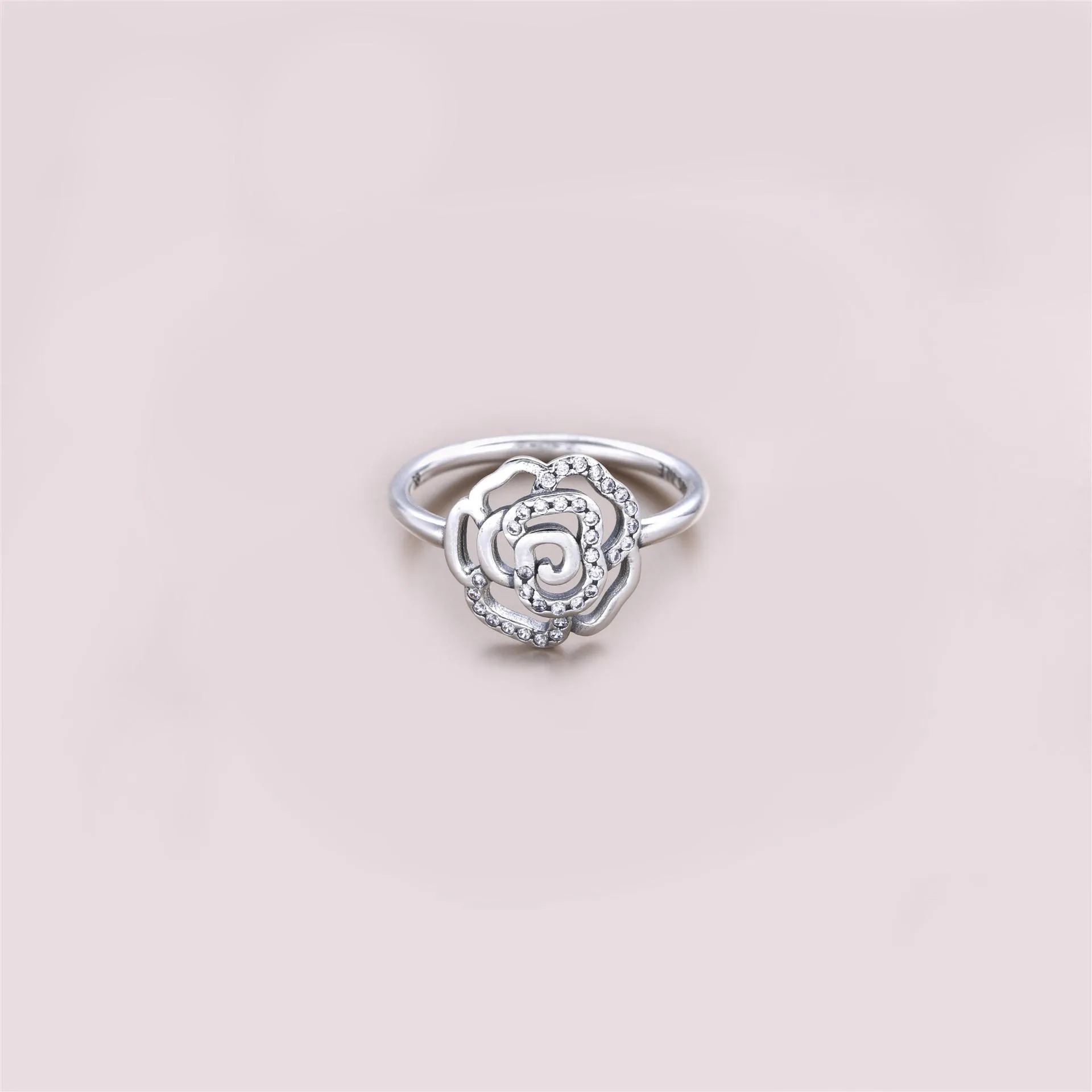 Pandora Skimrende rose, ring - 190949CZ