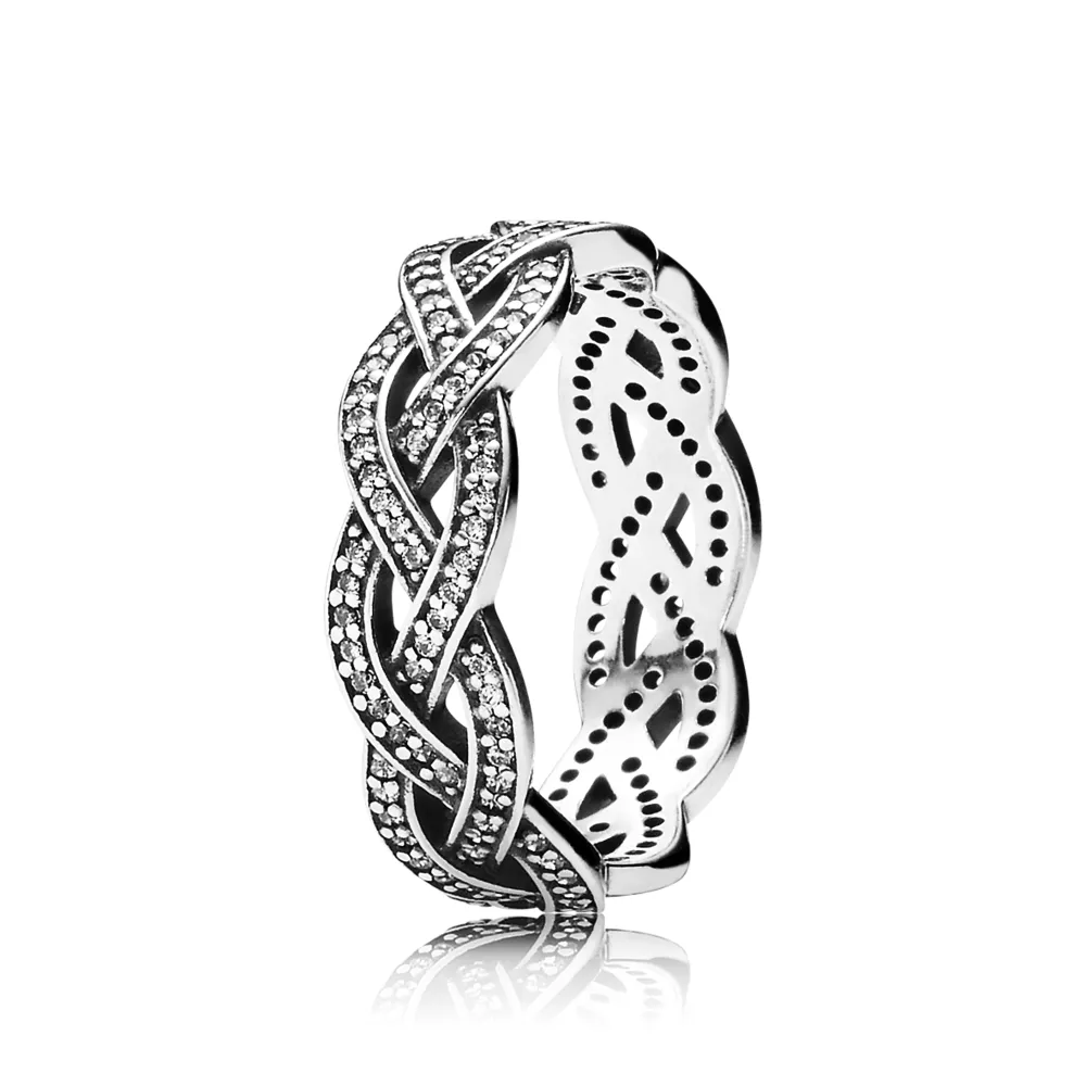 pandora sparkling braid 190913cz