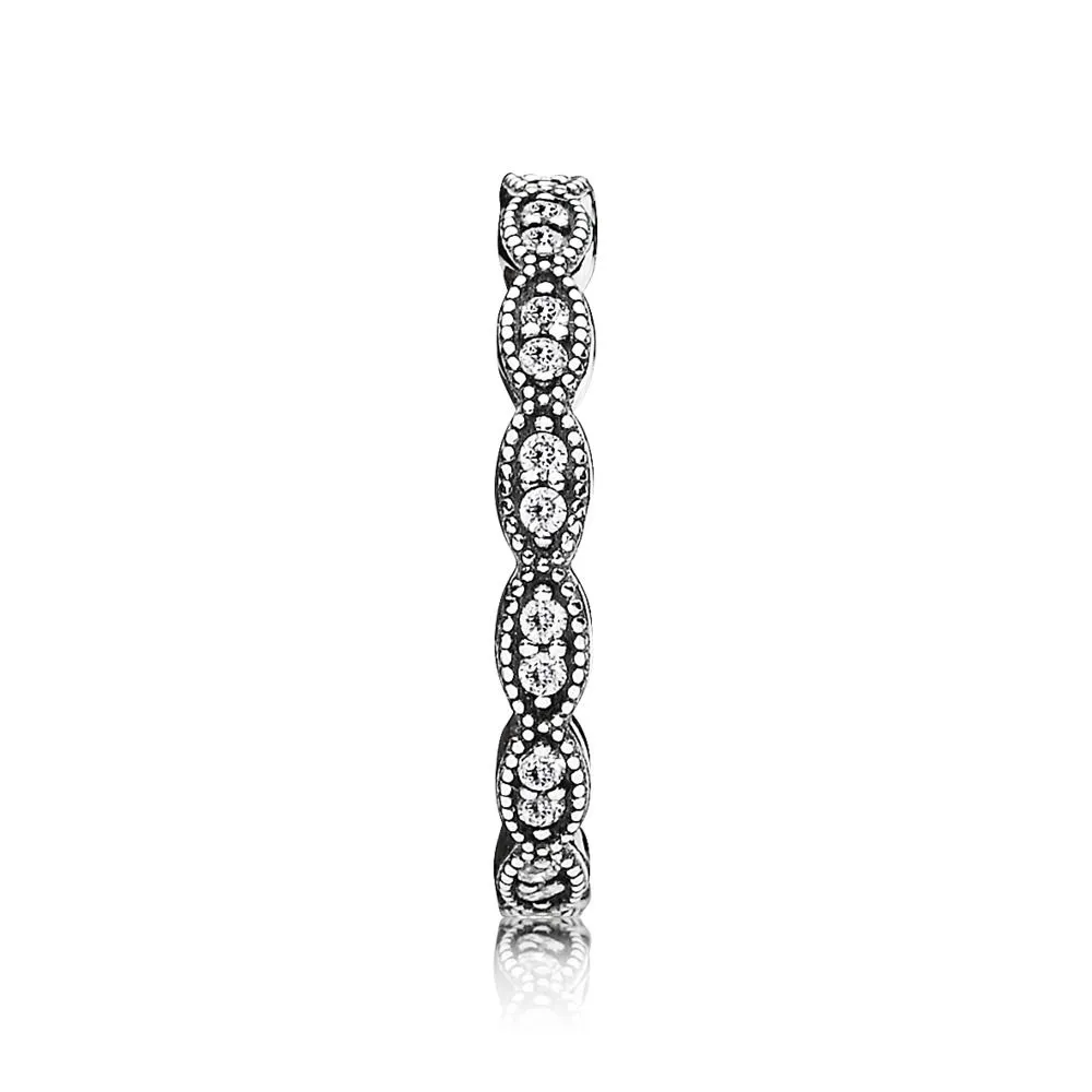 Pandora Sparkling Leaves Band - 190923CZ