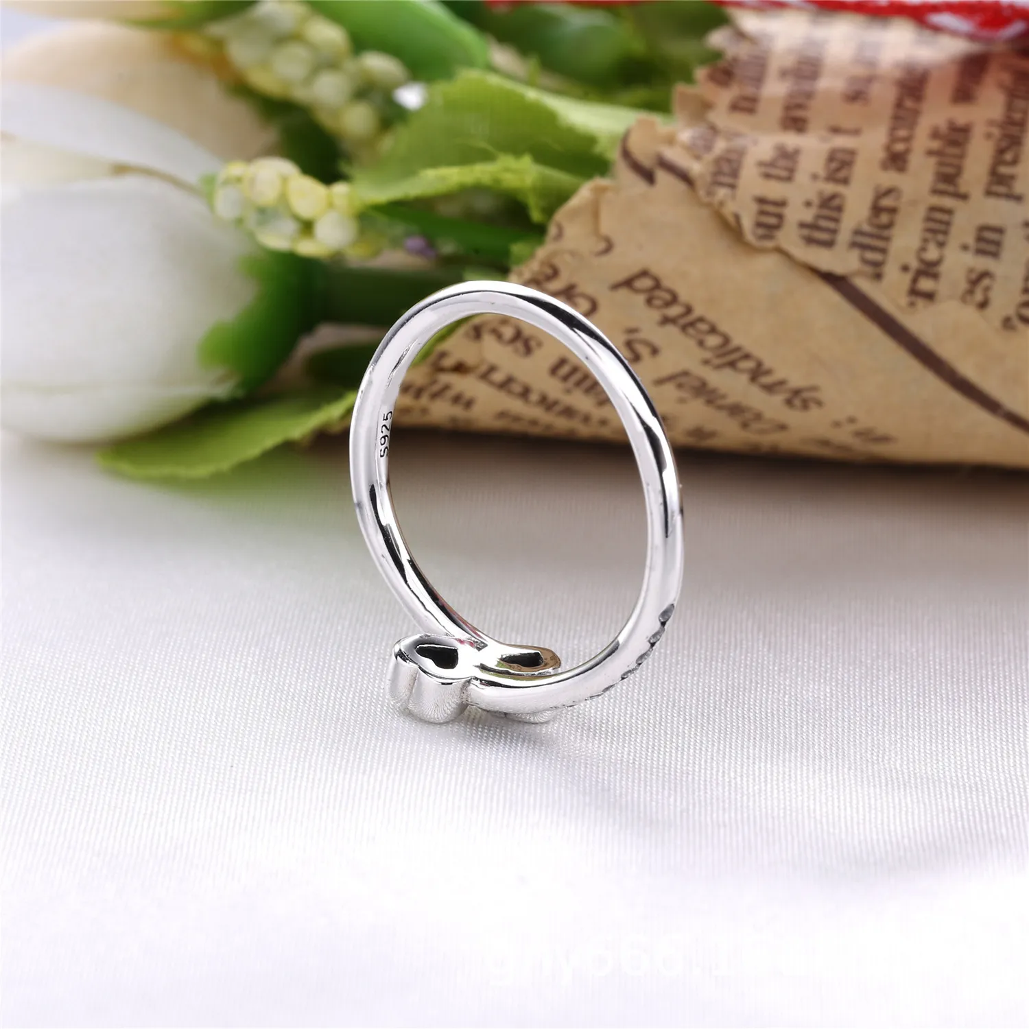 PANDORA Forever Hearts, Clear CZ Ring - 191023CZ