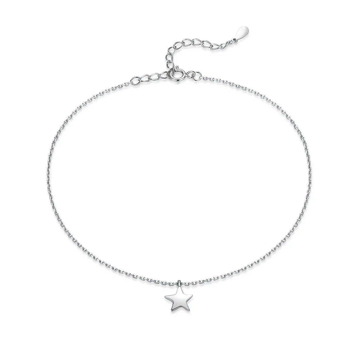 Pandora Style Silver Starry Anklet - SCT009