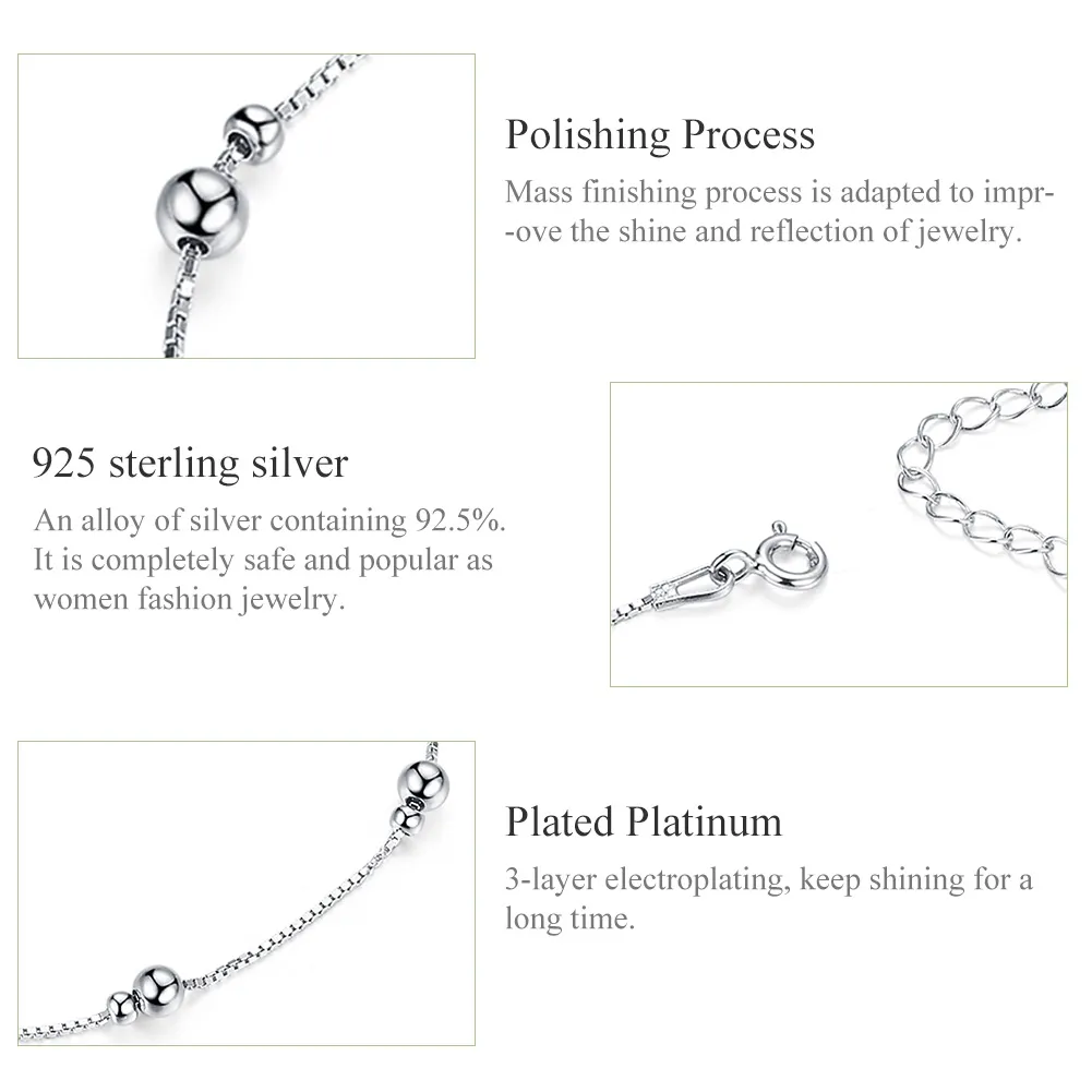 Pandora Style Silver The Relationship Anklet - SCT005