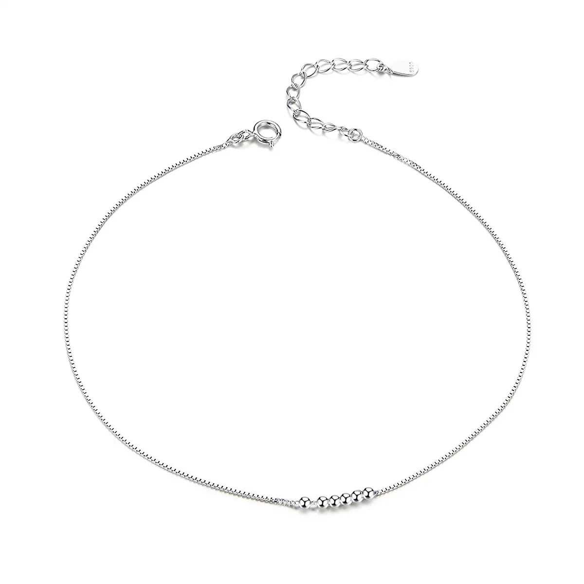 Pandora Style Sølv Helical Anklet - SCT007