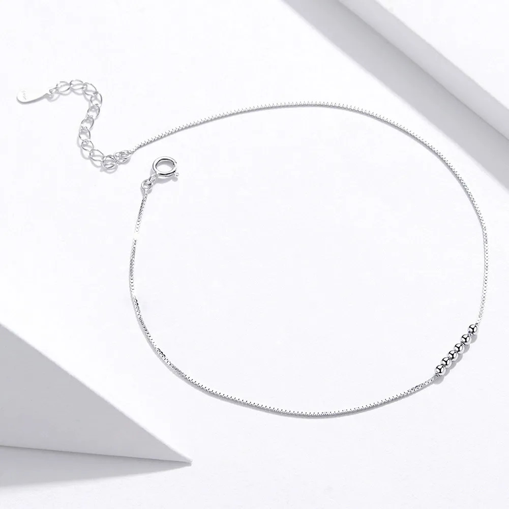 Pandora Style Sølv Helical Anklet - SCT007