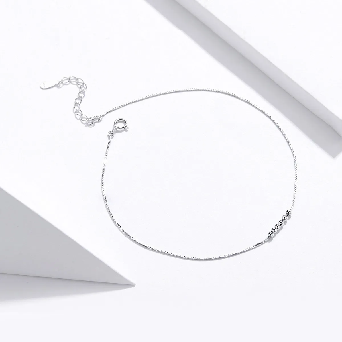 Pandora Style Sølv Helical Anklet - SCT007