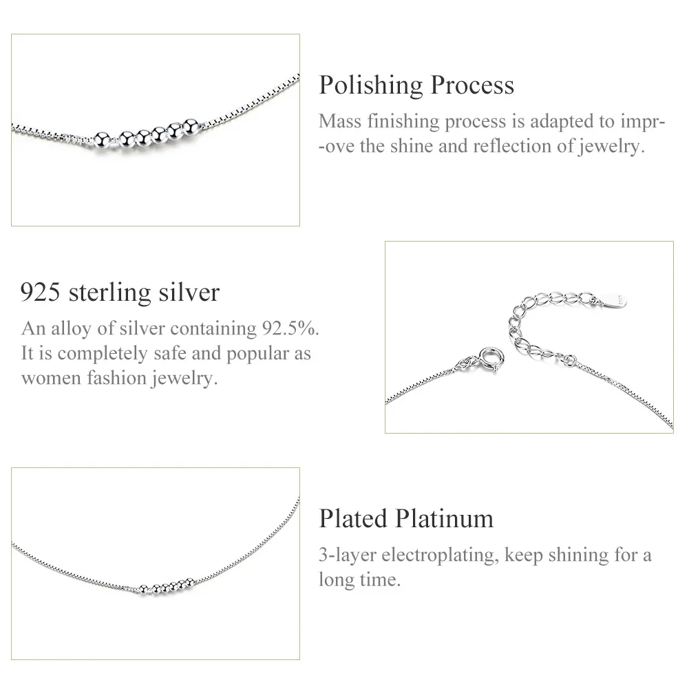 Pandora Style Sølv Helical Anklet - SCT007