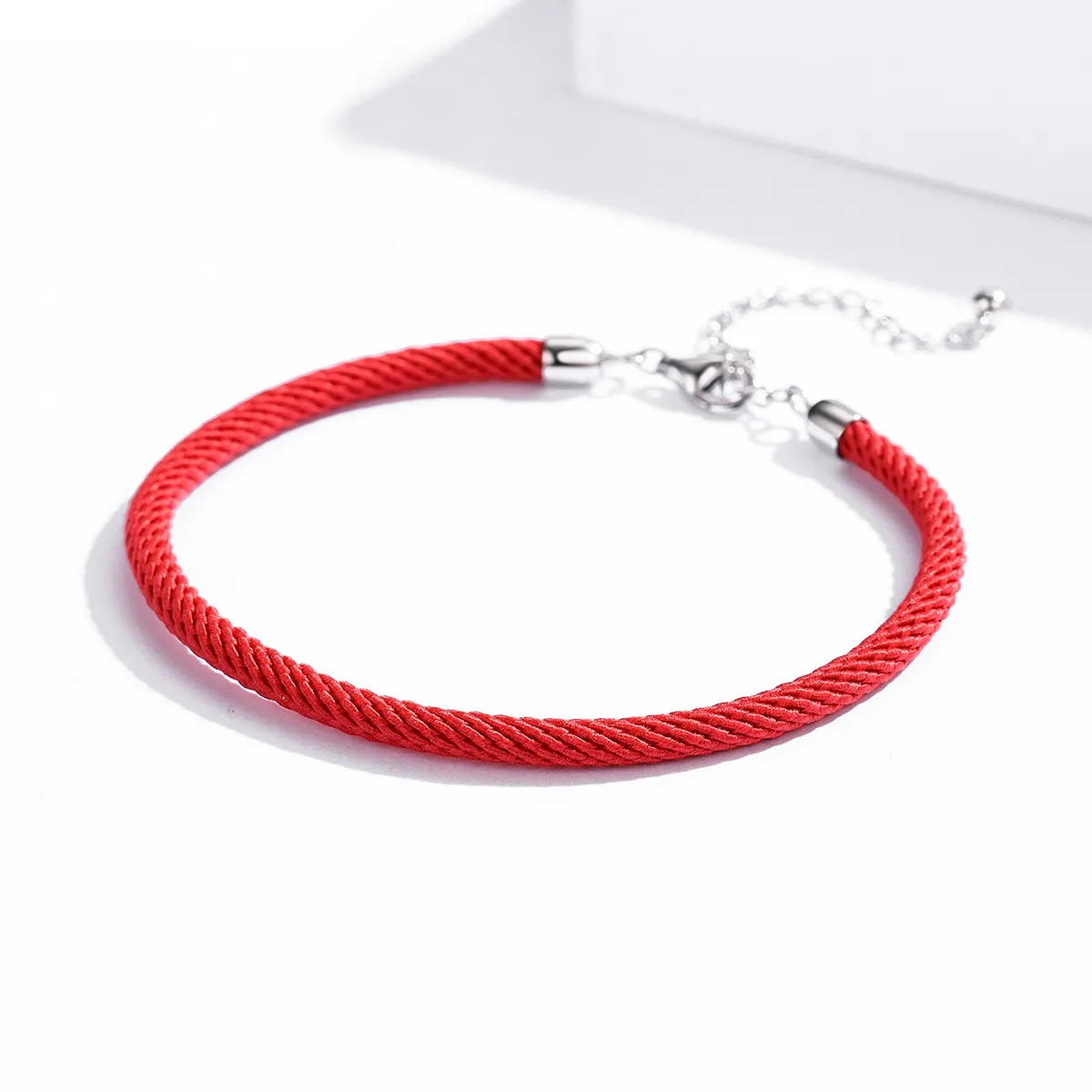 Pandora Style Red Rope Stoffarmbånd - SCB166