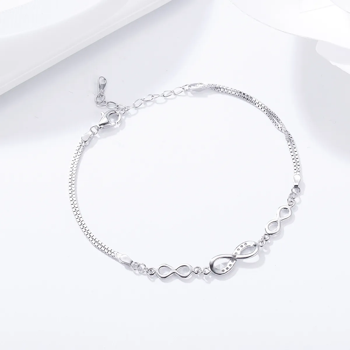 Pandora Style Silver Endless Elegance Slider Armbånd - SCB037