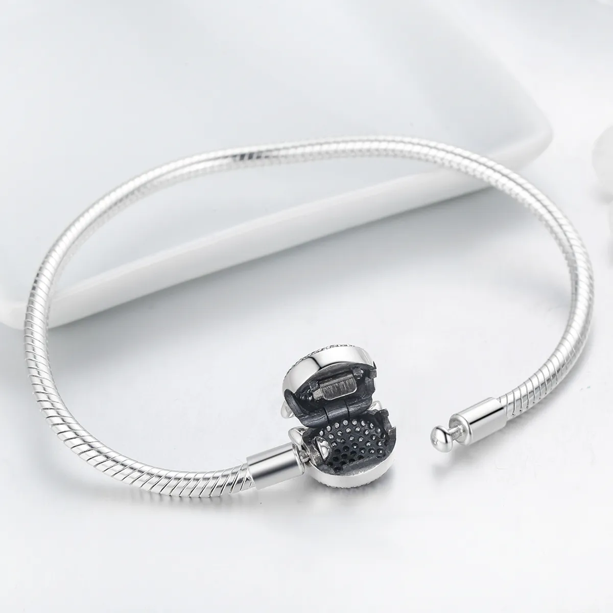 Pandora Style Sølv Søt Cat Chain Armbånd - SCB053