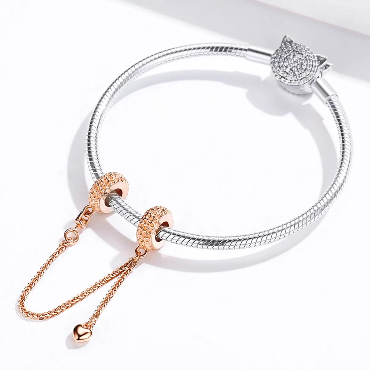 Pandora Style Rose Gold sikkerhetskjede - SCC1112-C