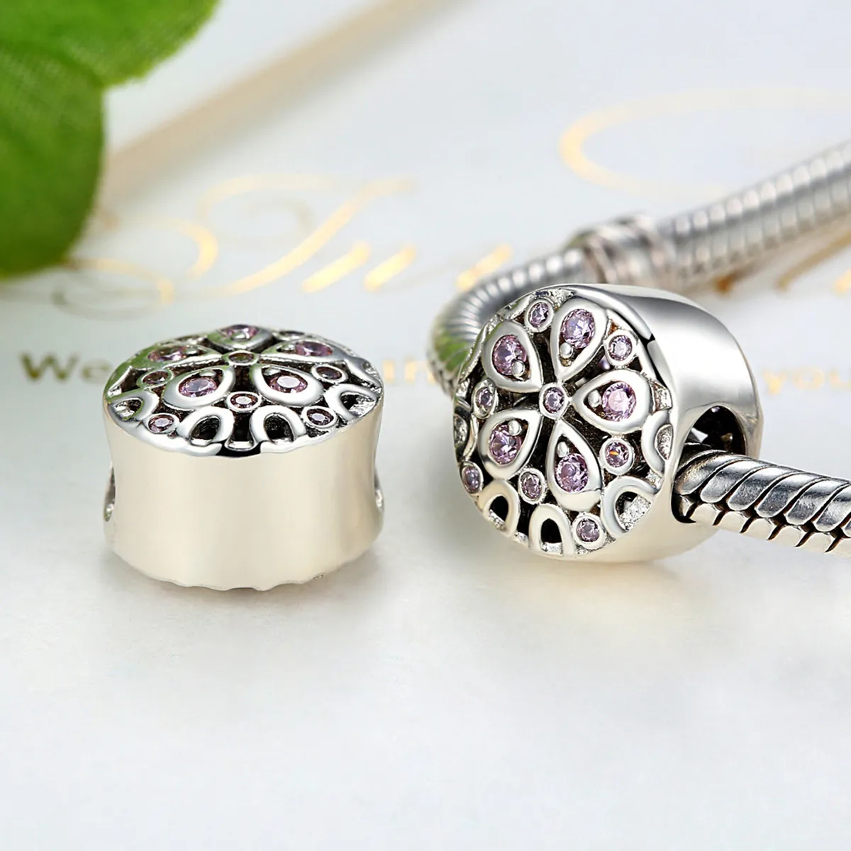 Pandora Style Silver Blooming Charm - SCC053