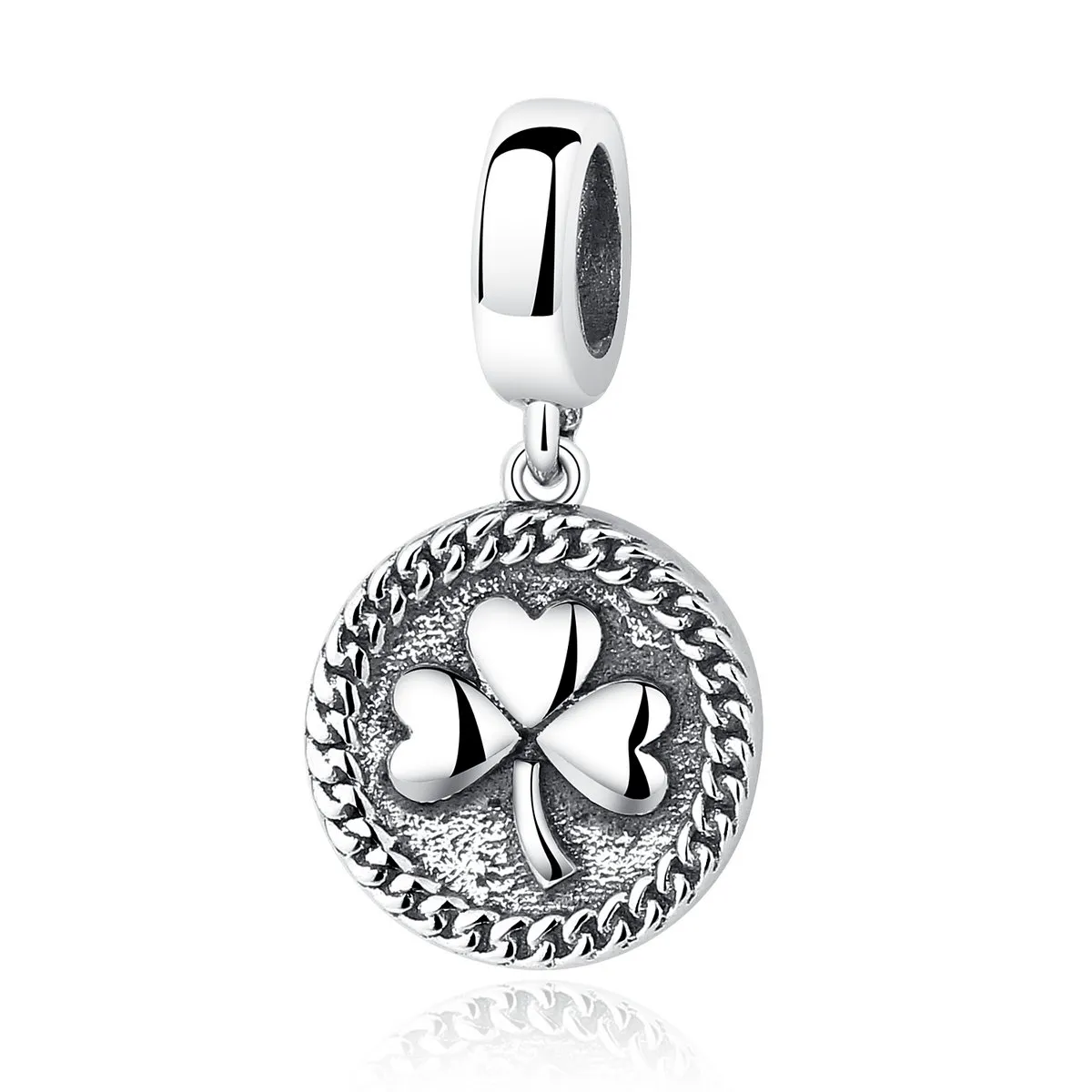 Pandora Style Silver Clover Dingle - SCC039