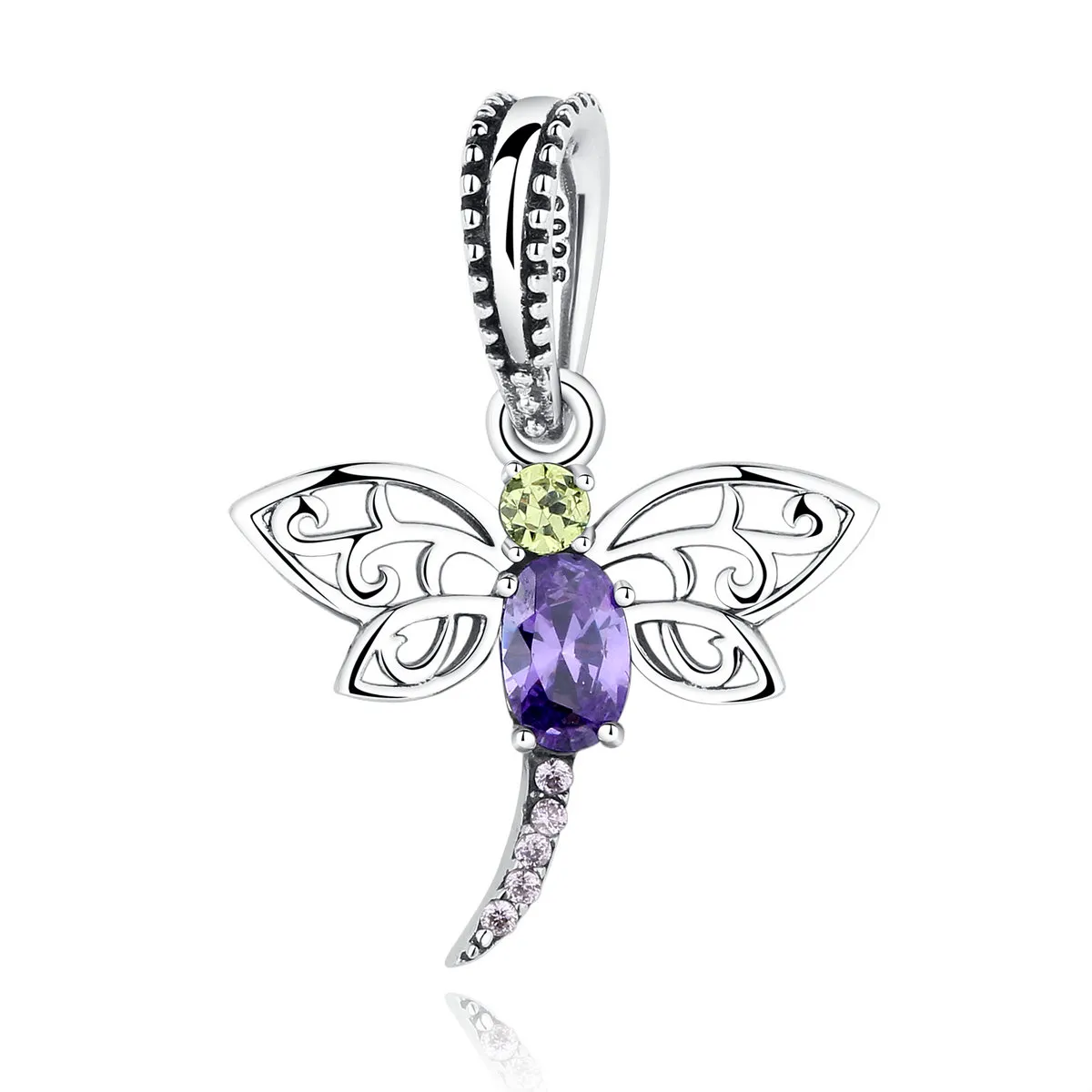 Pandora Style Silver Dragonfly Dangle - SCC048