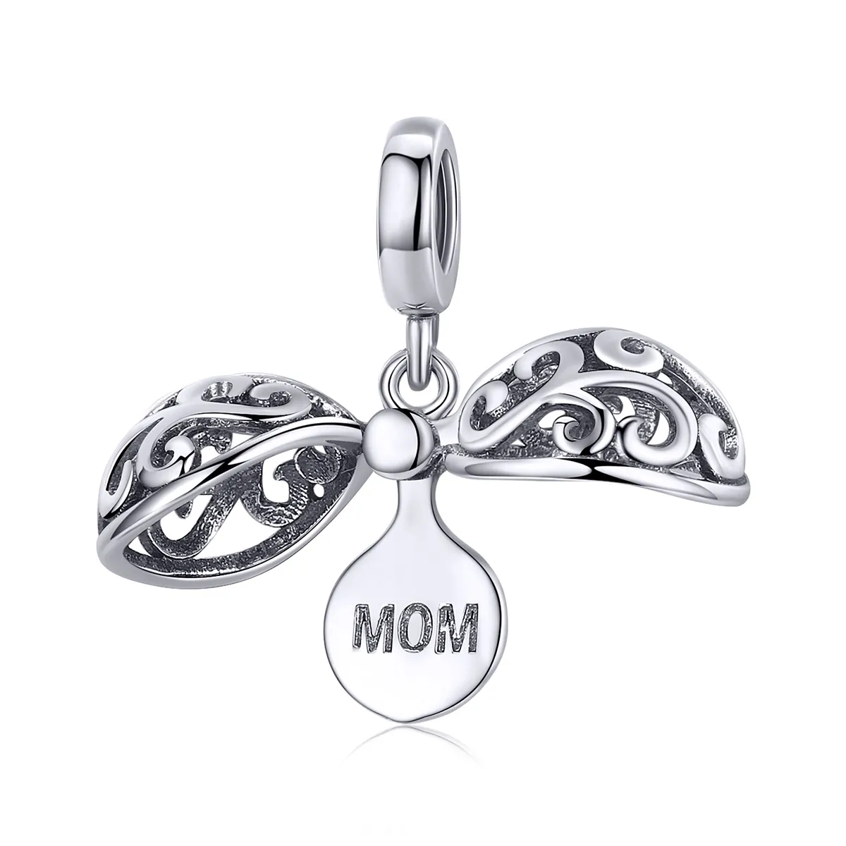 Pandora Style Silver Gartitude For Mom Dangle - SCC1008