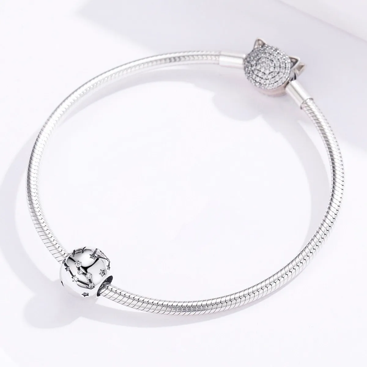 Pandora Style Silver Gemini Charm - SCC1218-3