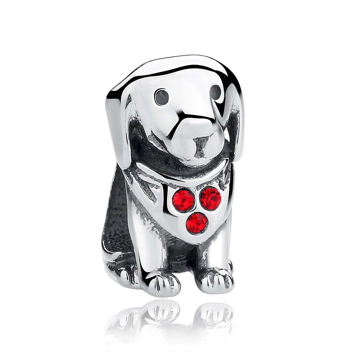 pandora style silver golden retriever charm scc016