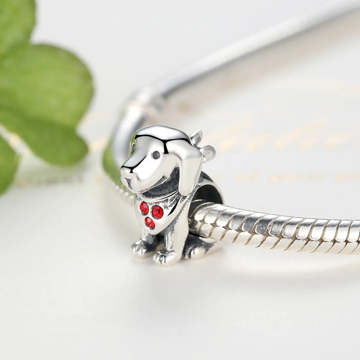 Pandora Style Silver Golden Retriever Charm - SCC016