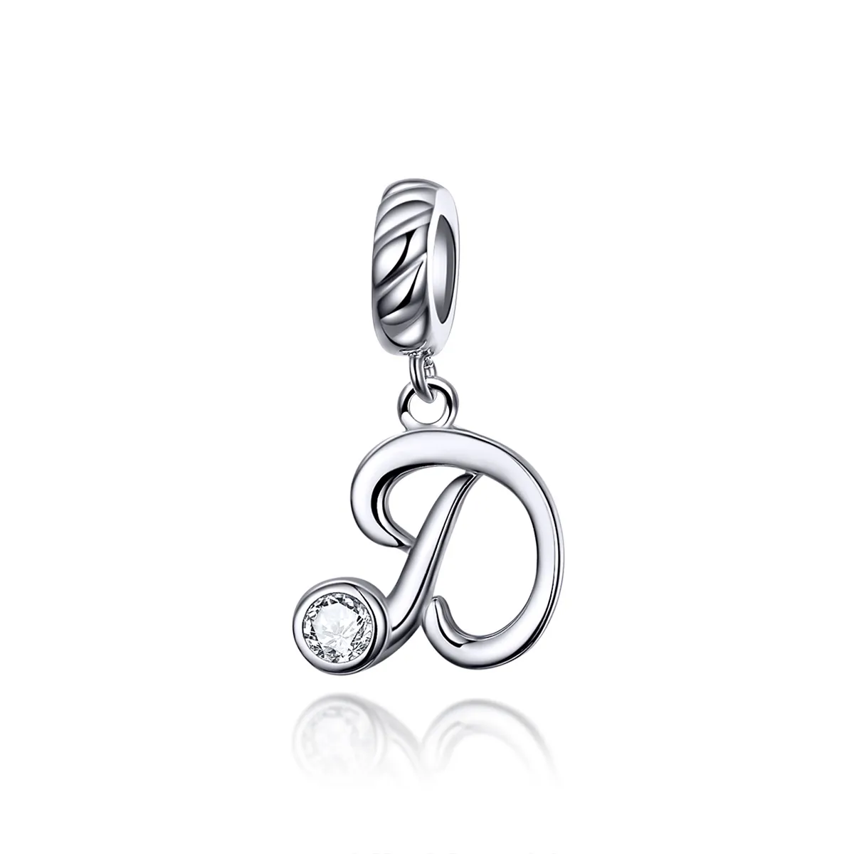 Pandora Style Silver Letter D Dangle - SCC1183-D