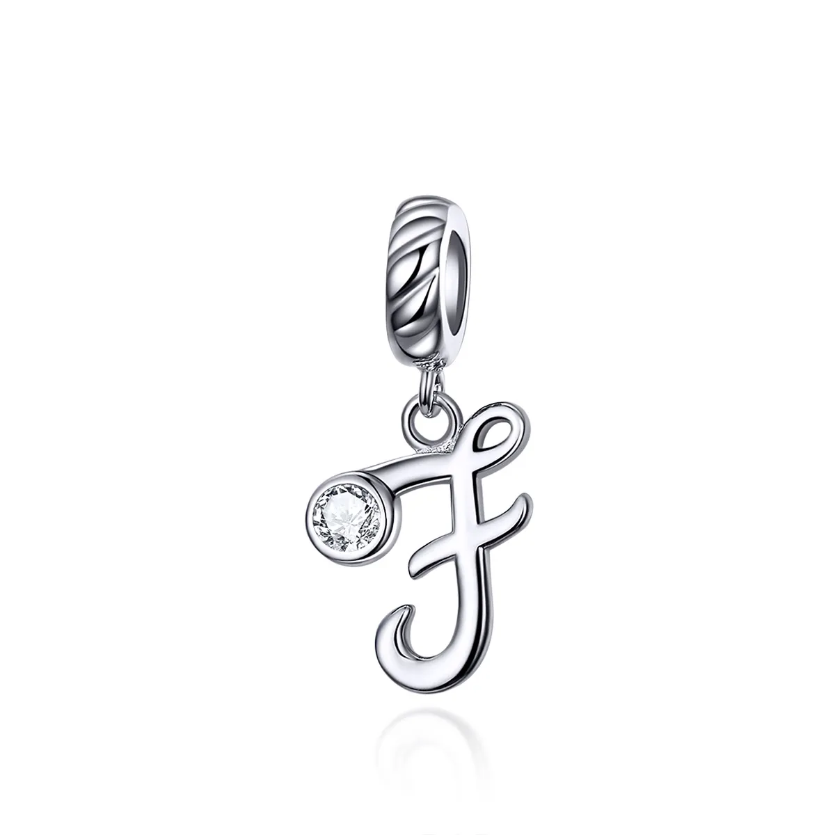 pandora style silver letter f dangle scc1183 f