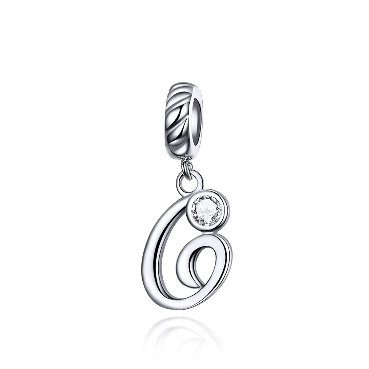 pandora style silver letter g dangle scc1183 g