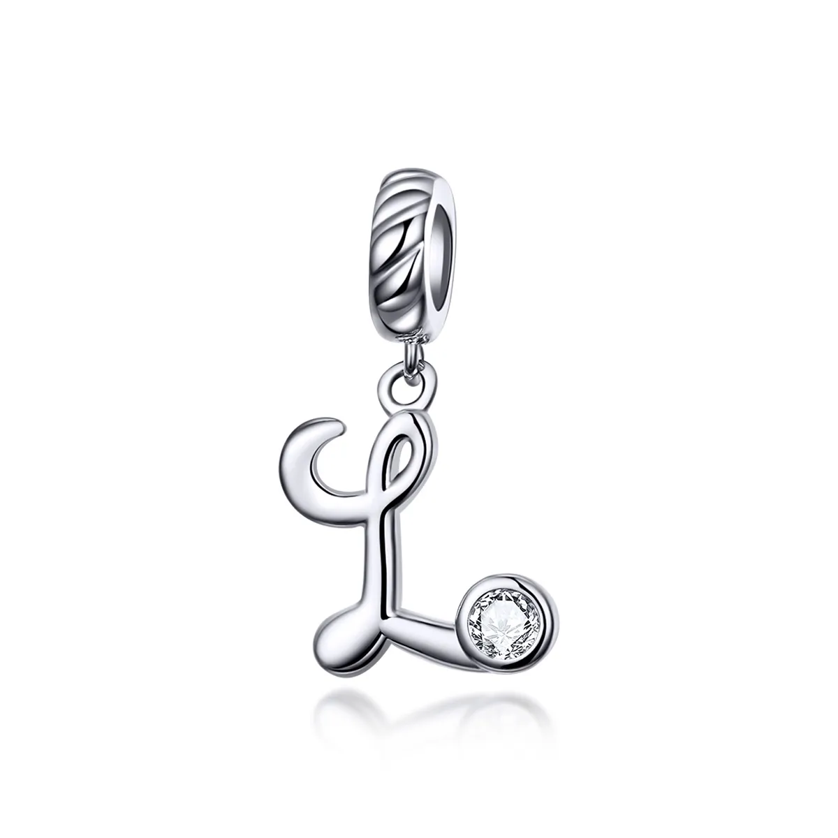 pandora style silver letter l dangle scc1183 l