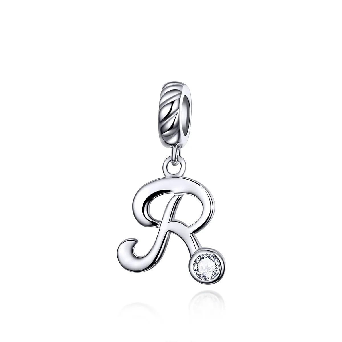 pandora style silver letter r dangle scc1183 r