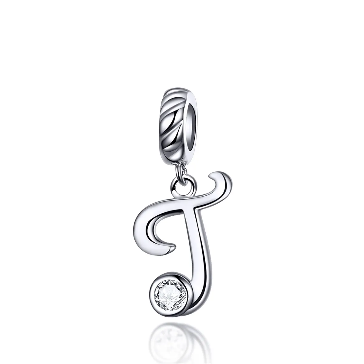 Pandora Style Silver Letter T Dangle - SCC1183-T